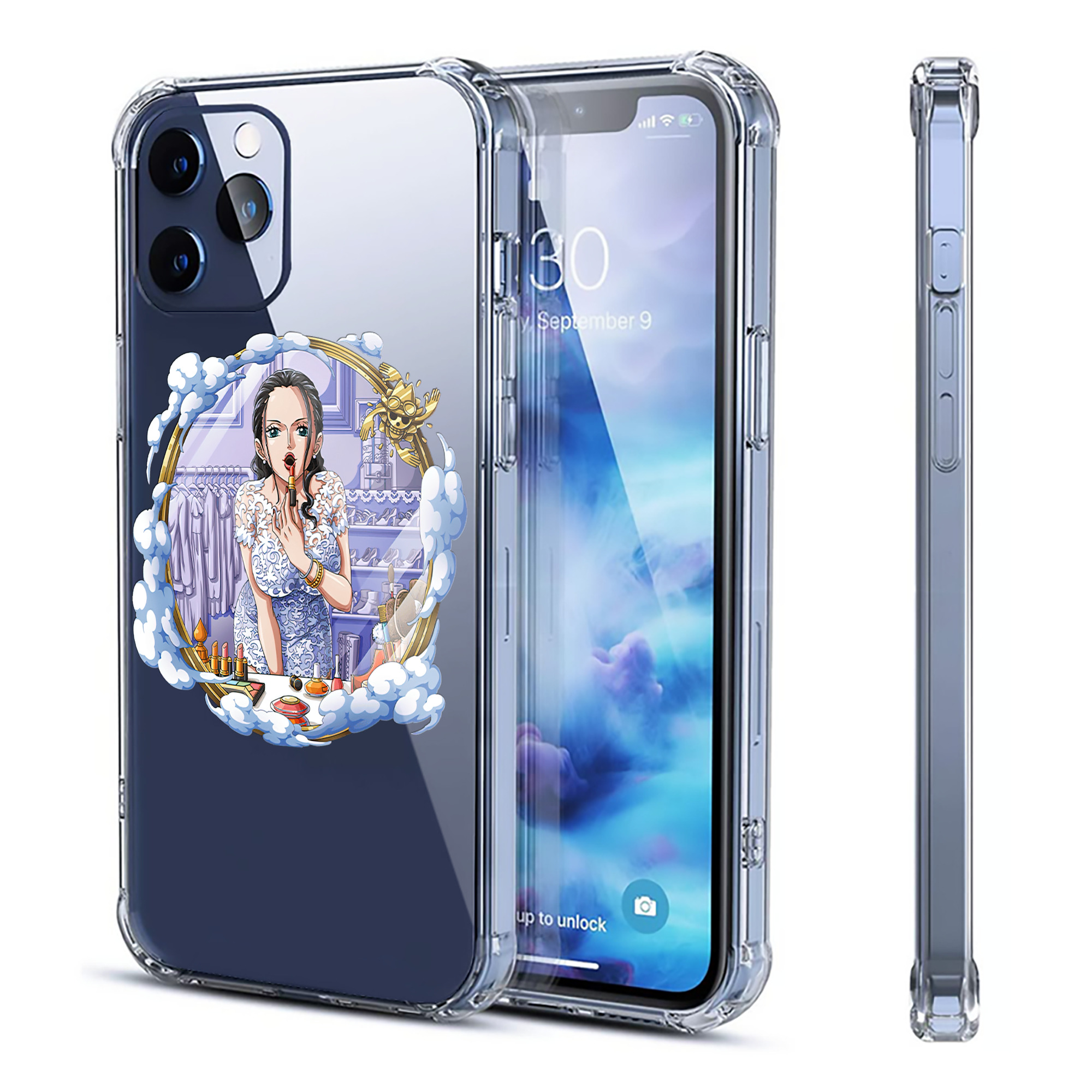 （画像用） ワンピース ニコ・ロビン ONE PIECE Nico Robin 【iPhone 12シリーズ対応】透明スマホケース（クリアソフトケース）